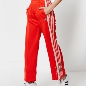 Adidas embroidered Track pants (nwot)